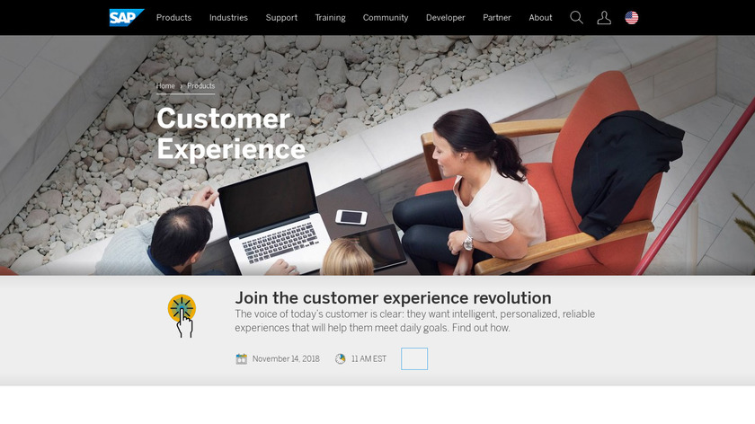 SAP CRM Landing Page