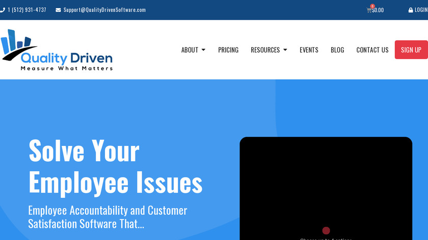 Quality Driven Software Landing Page