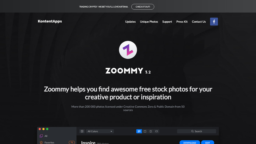 Zoommy Landing Page