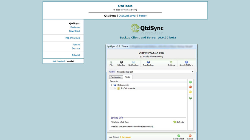 Qtd Sync Landing Page