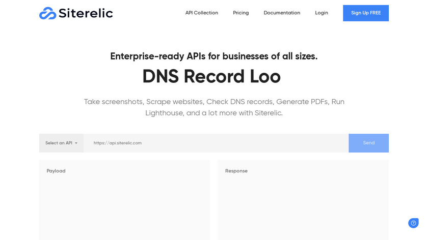 Site Relic Landing Page