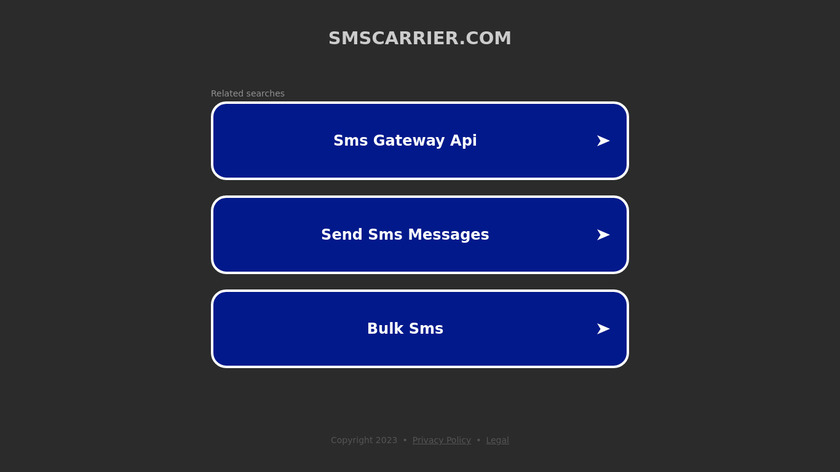 SMSCarrier Landing Page