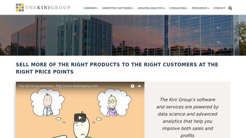 KiniMetrix Landing Page