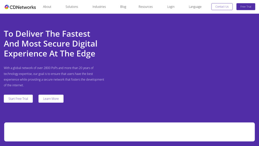 CDNetworks Landing Page