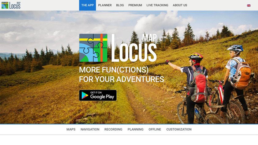 Locus Map Landing Page