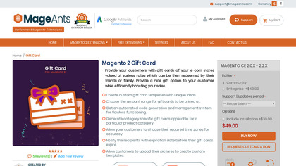 Magento 2 Gift Cards image