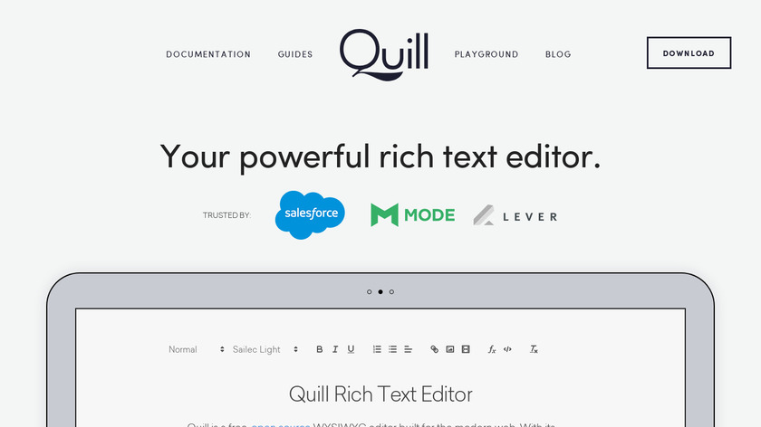 Quill Landing Page