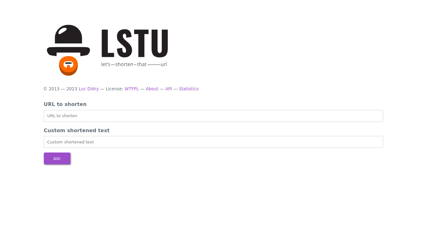 Lstu Landing page