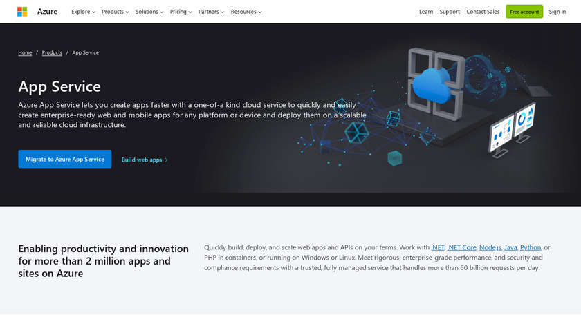 Azure App Service Landing Page