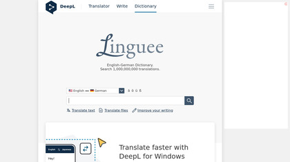 Linguee screenshot