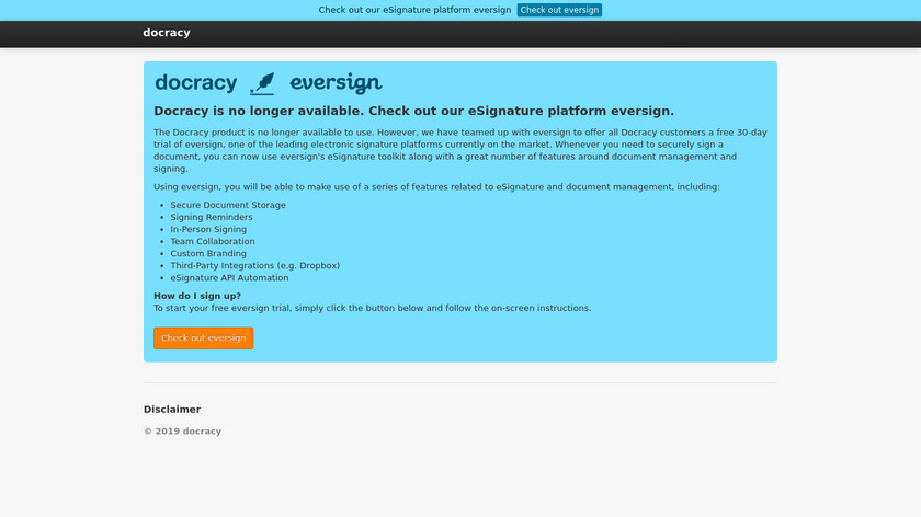Docracy Landing Page