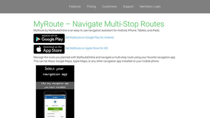 MyRoute Multi Stop Navigation image