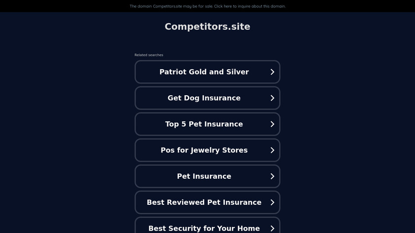 Competitors.Site Landing Page