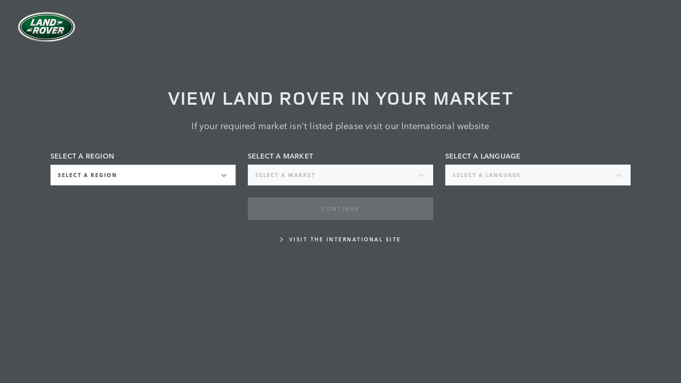 Land Rover Route Planner Landing page