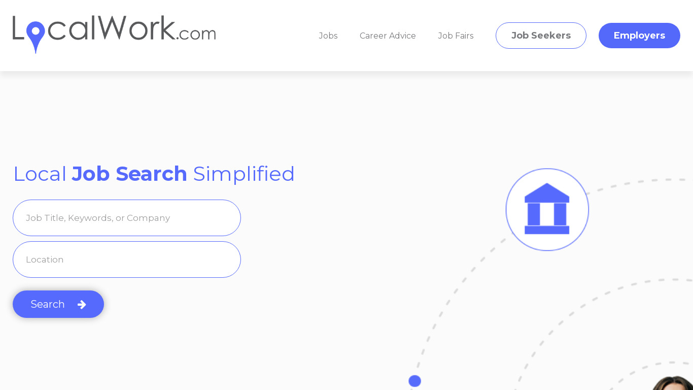 LocalWork Landing page