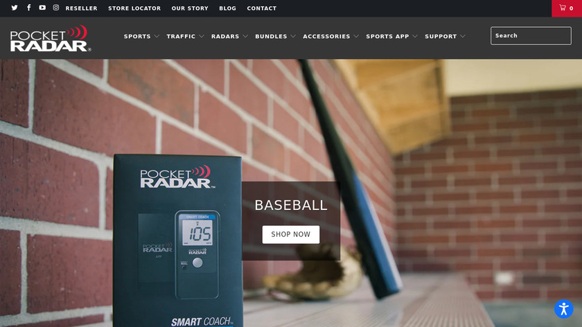 Ball Speed Radar Gun Baseball Landing Page
