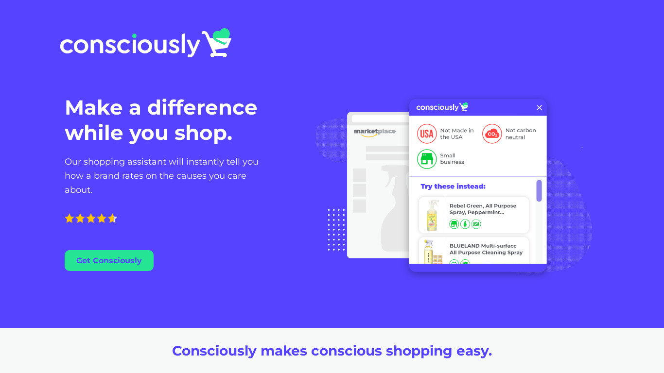 Consciously Landing page