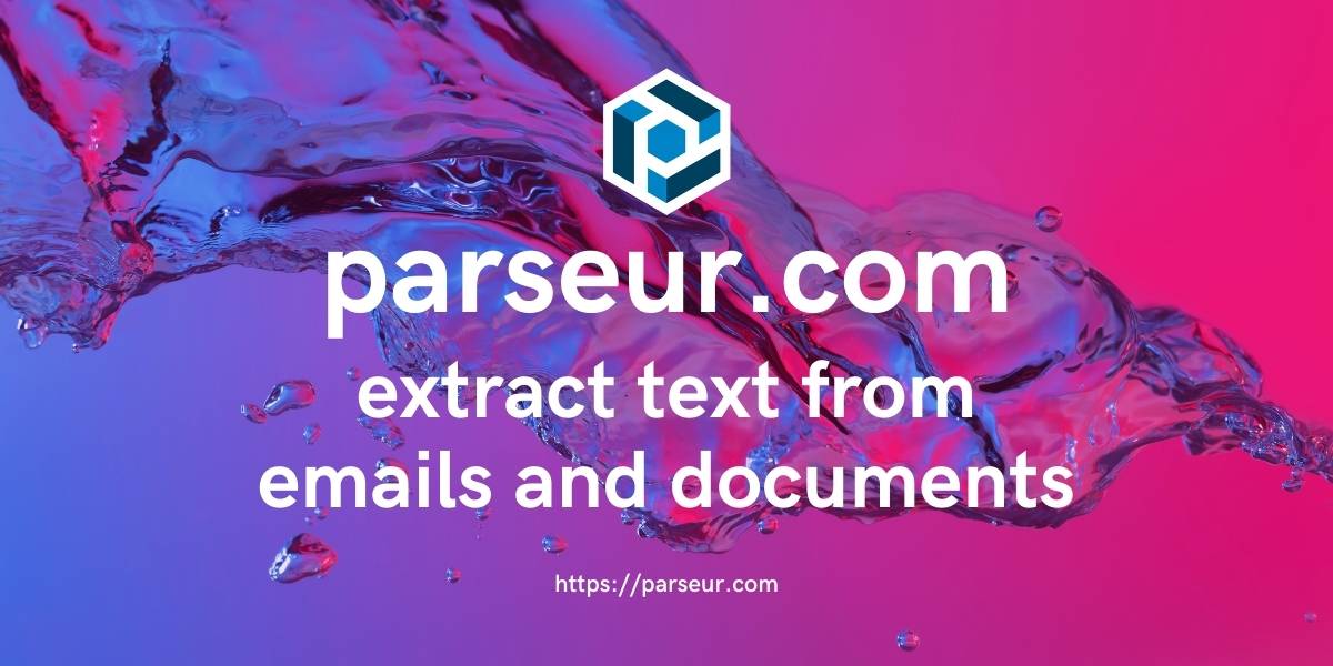 Parseur.com Landing page