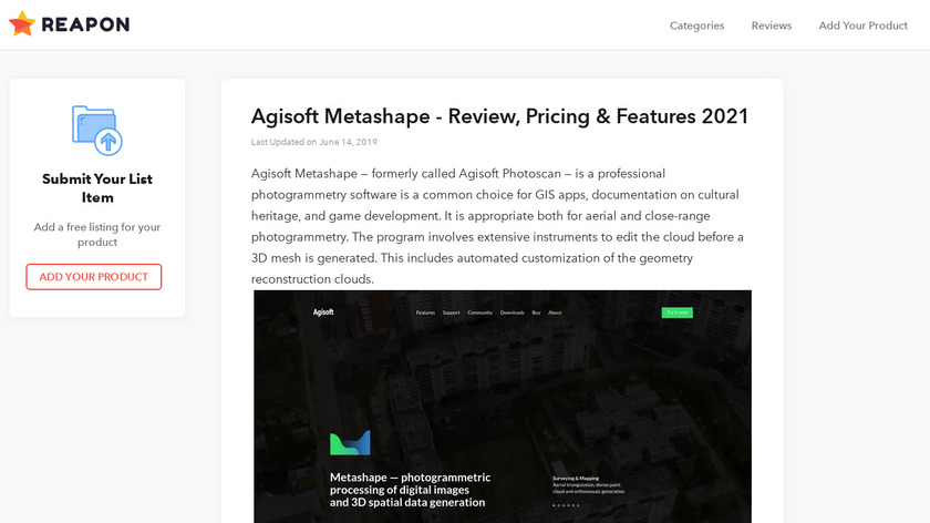 Agisoft Metashape Landing Page