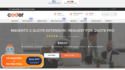 LandofCoder Magento 2 Quote Extension image