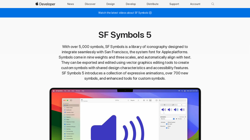 SF Symbols Landing Page