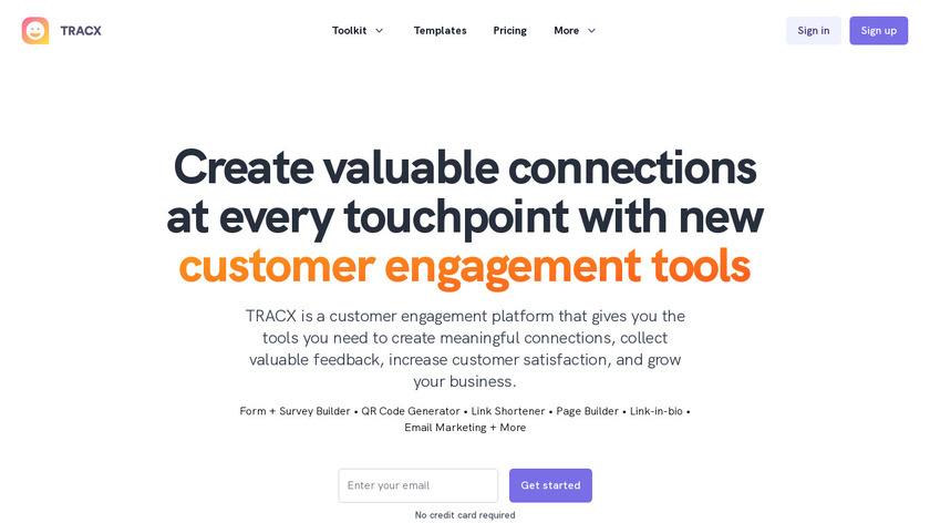 TRACX Landing Page