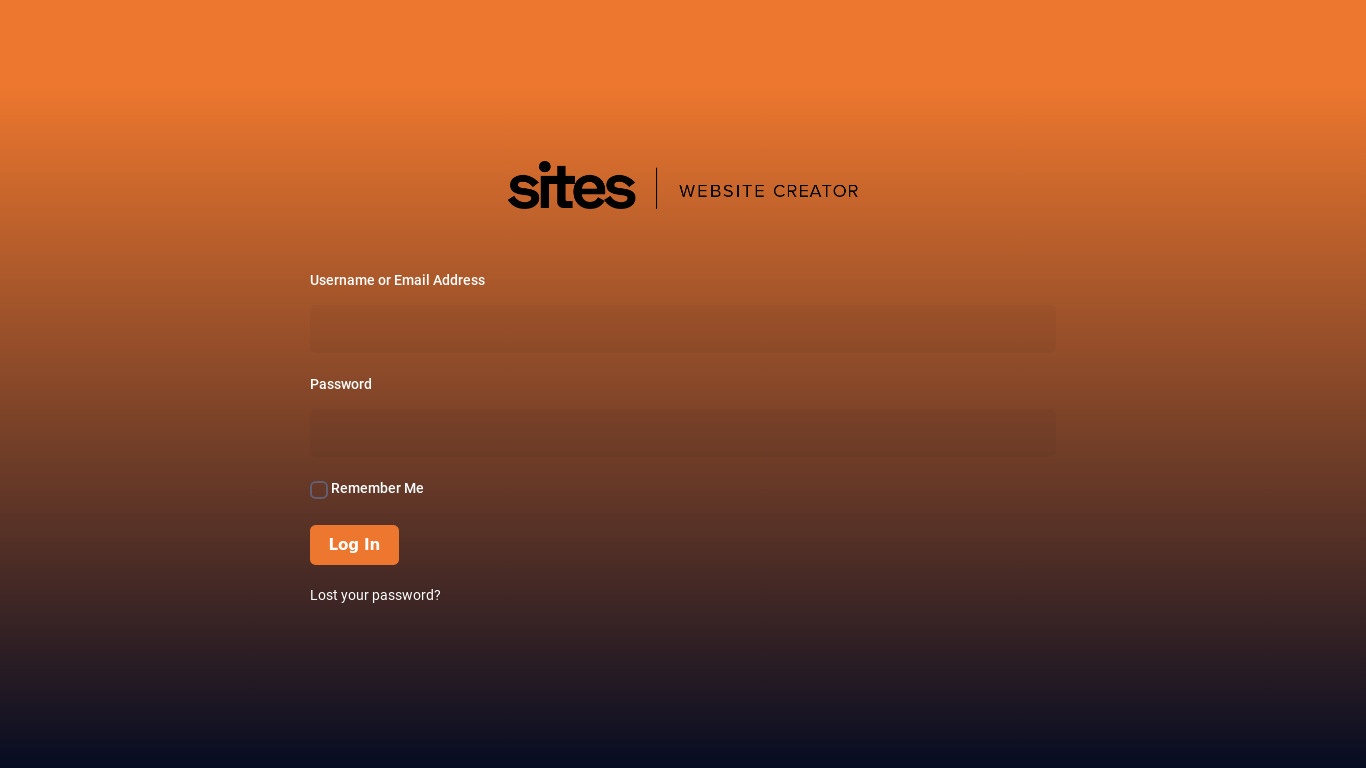 Sites Landing page