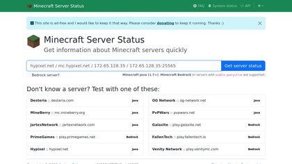 Server Status image