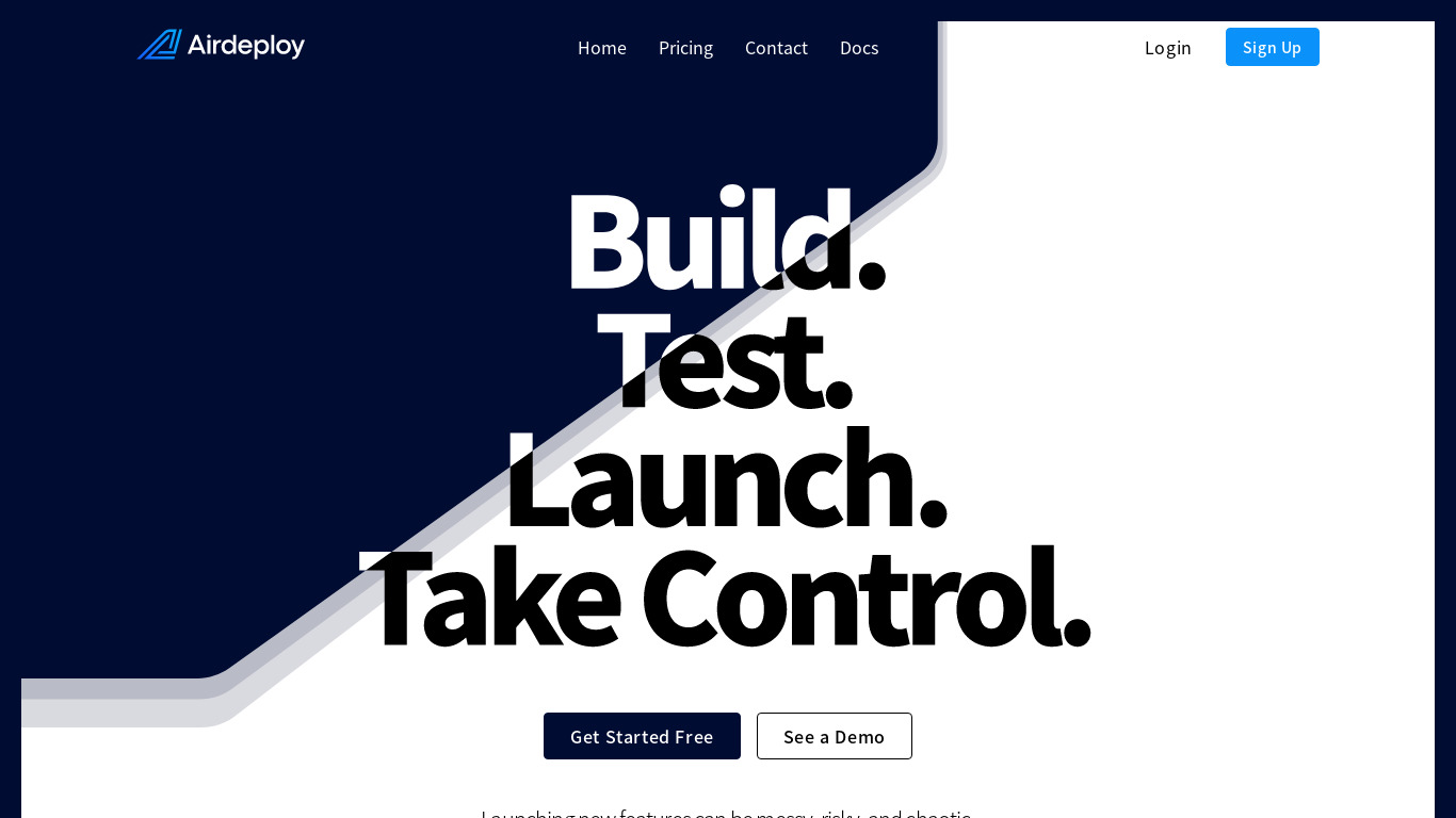 Airdeploy Landing page