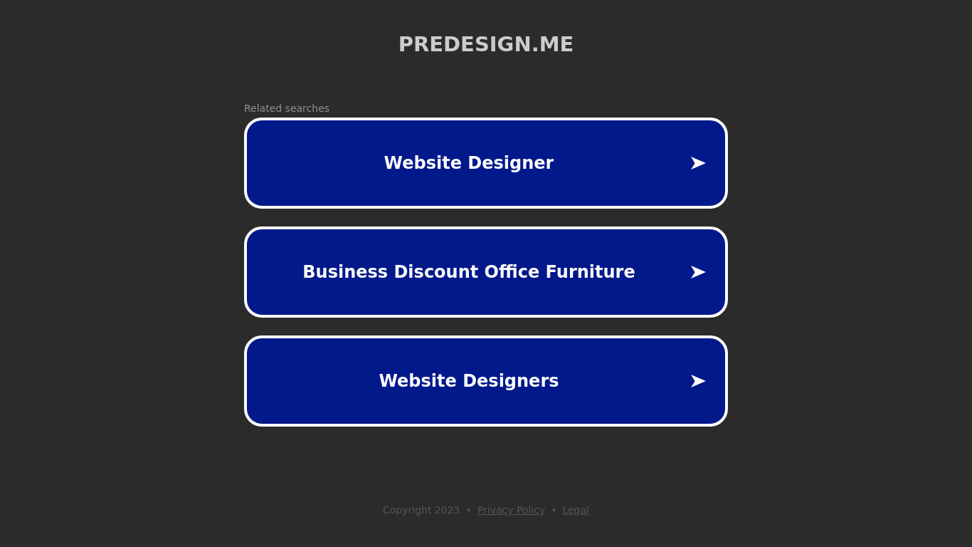 Predesign Landing page