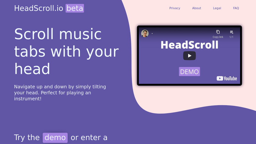 HeadScroll Landing Page