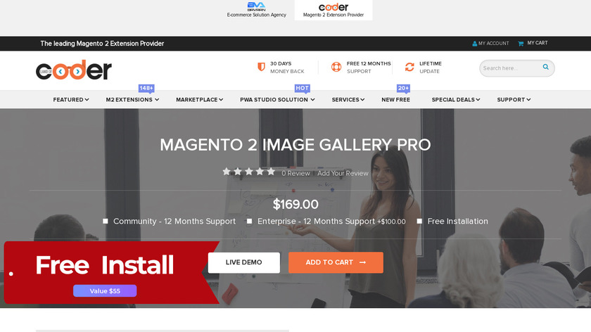 LandofCoder Magento 2 Image Gallery Landing Page