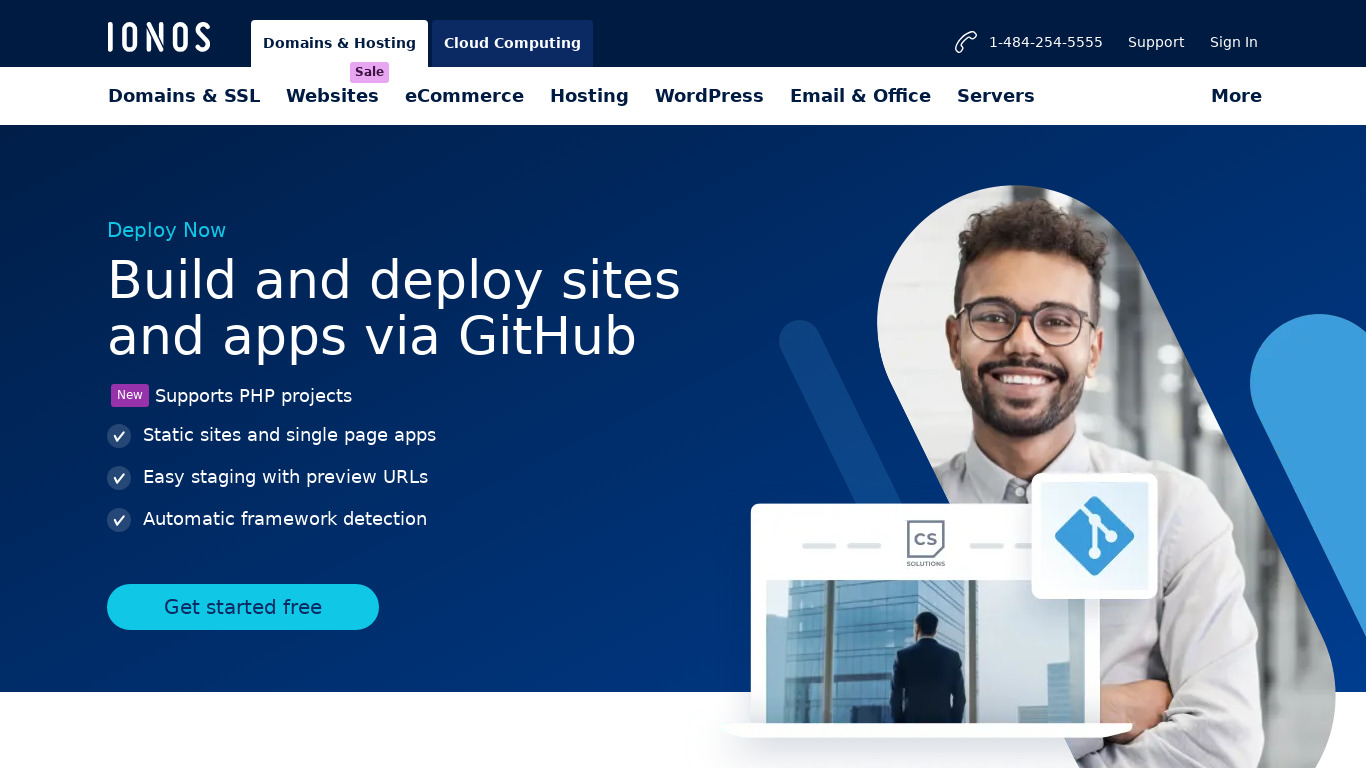 Deploy Now Landing page