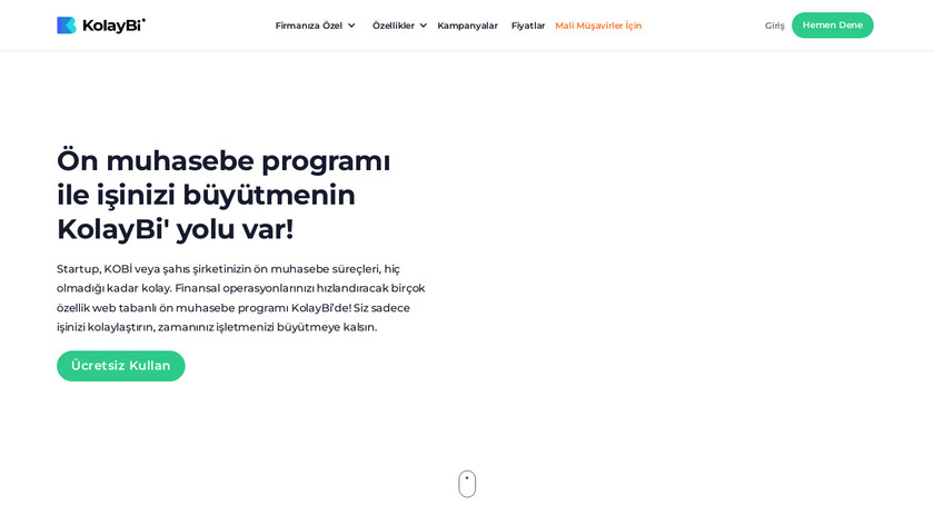 KolayBi Landing Page