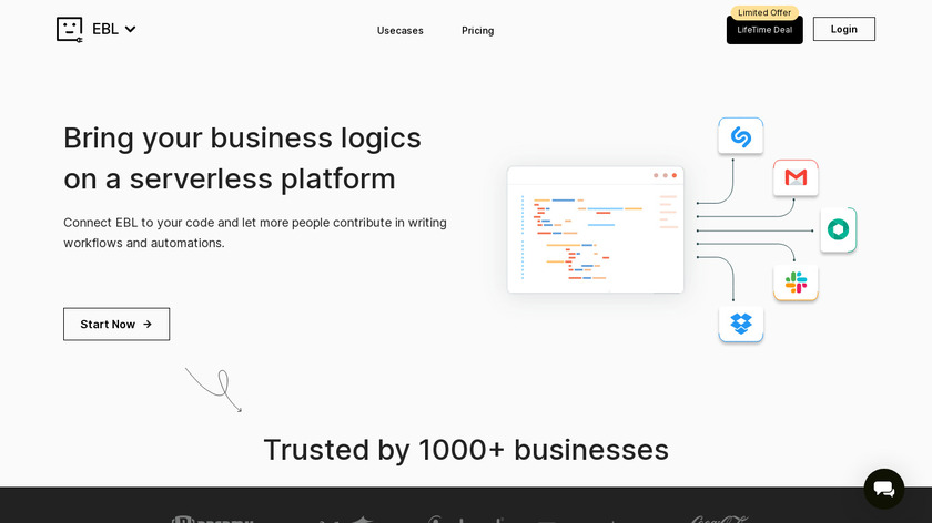 ViaSocket EBL Landing Page