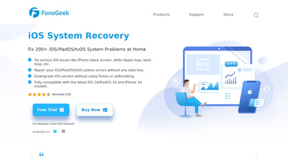 FoneGeek iOS System Recovery image
