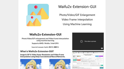 Waifu2x Extension GUI image