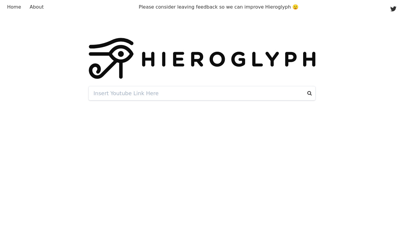 Hierogly.ph Landing page