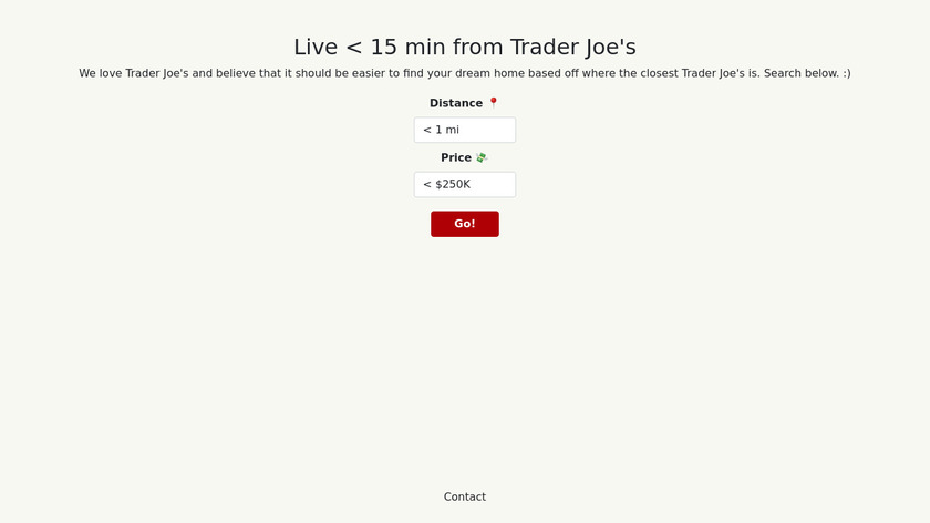Trader Joe's Houses Landing Page