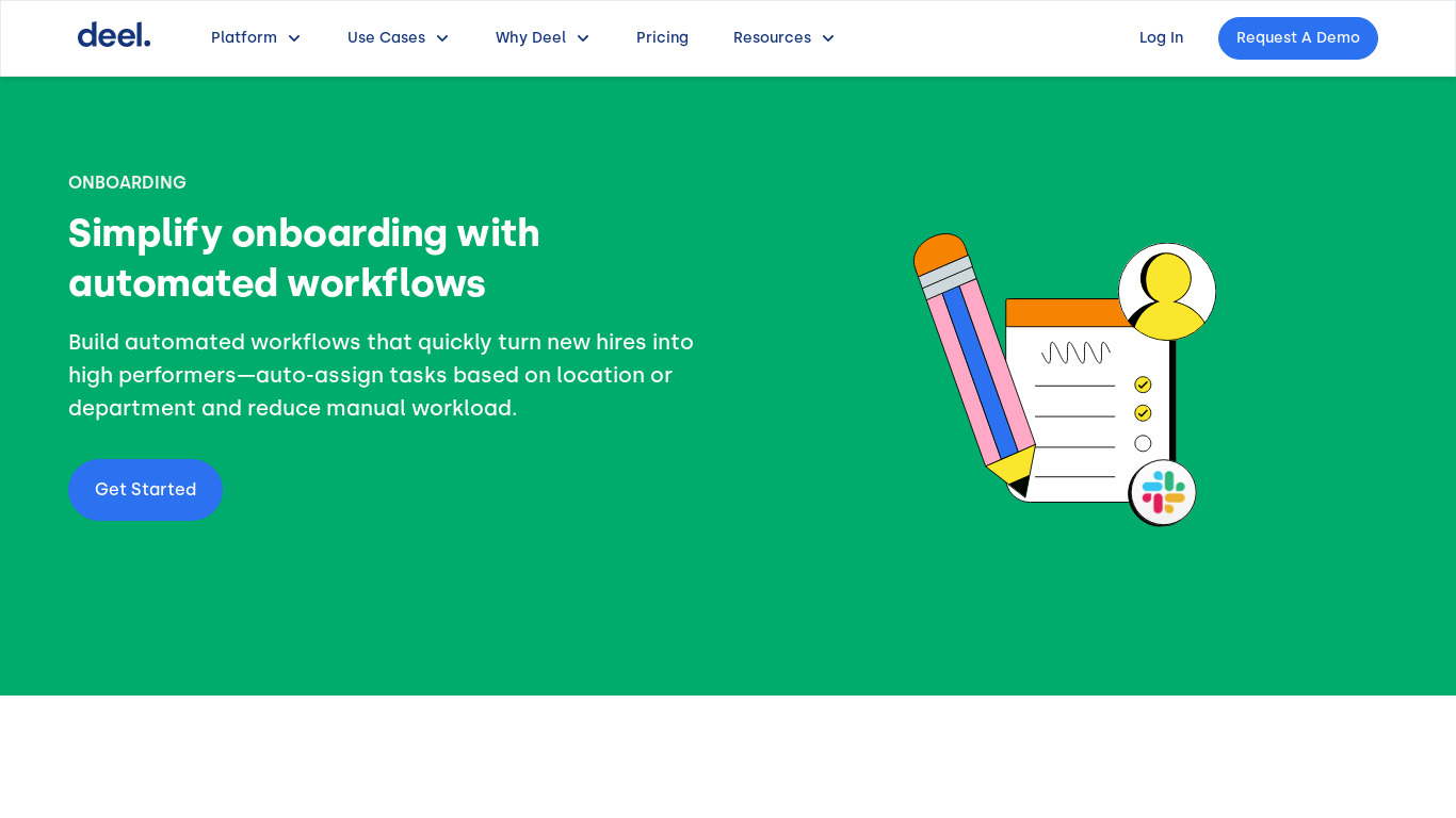Onboarding by Roots Landing page