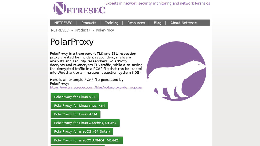 PolarProxy Landing Page