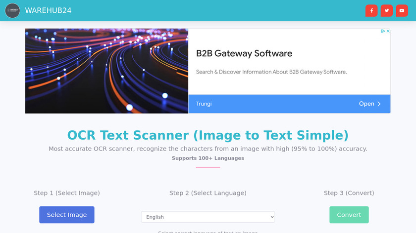 OCR Pro+ Landing Page