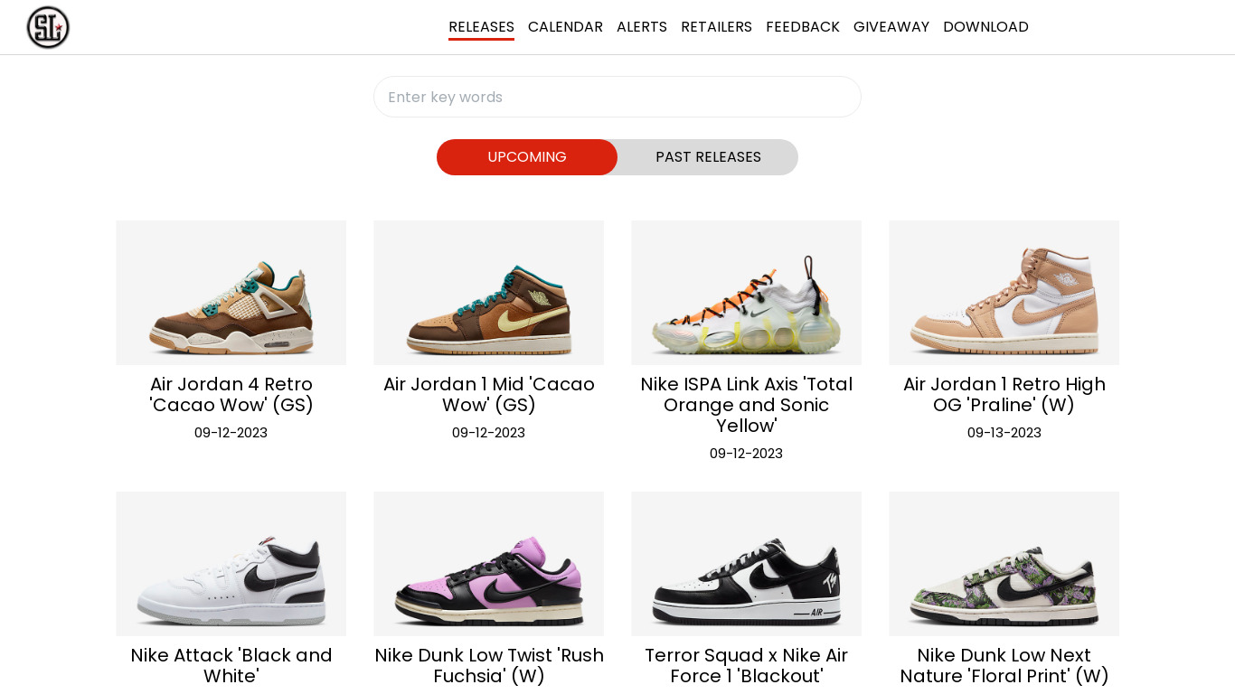 Sole Links Landing page