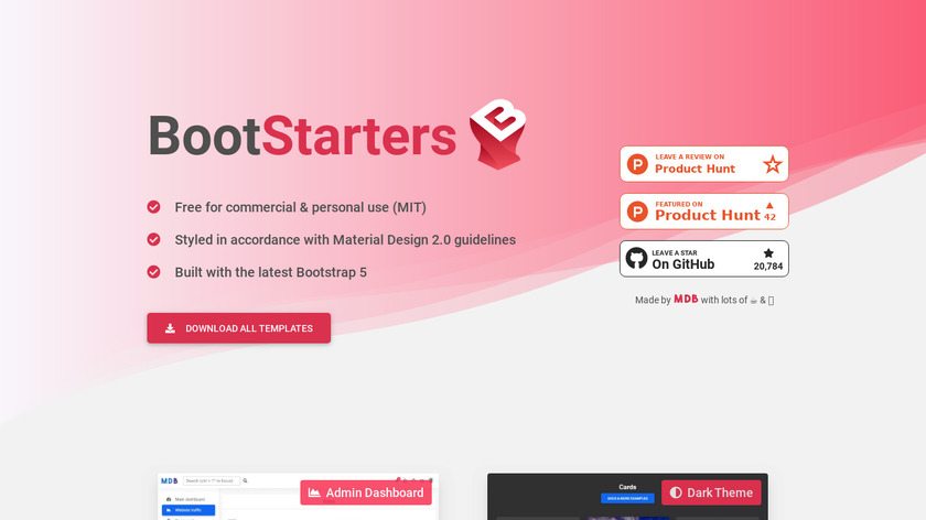 BootStarters Landing Page