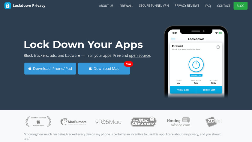 Lockdown Privacy Landing Page