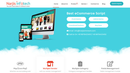 Narjis Infotech eCommerce Script image