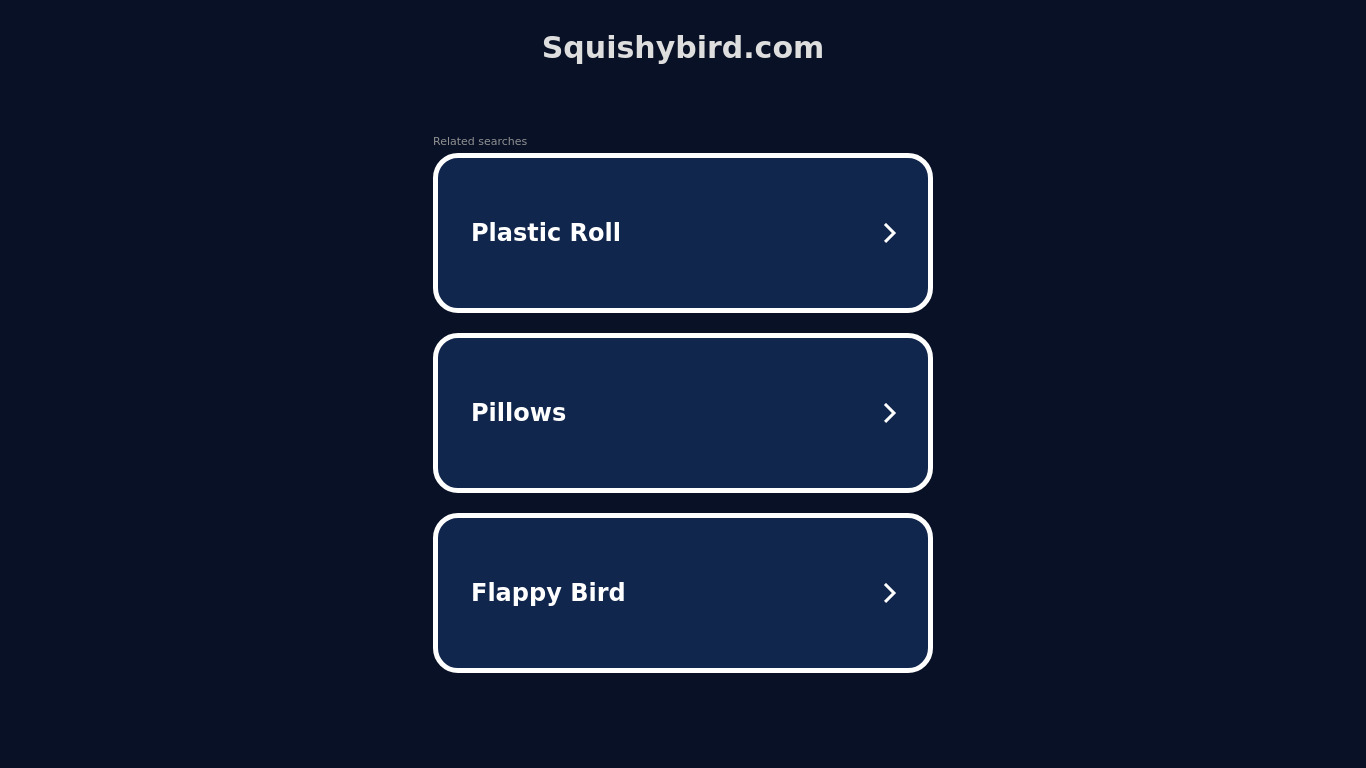 Squishy Bird Landing page