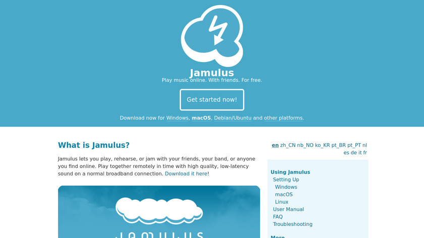 Jamulus Landing Page