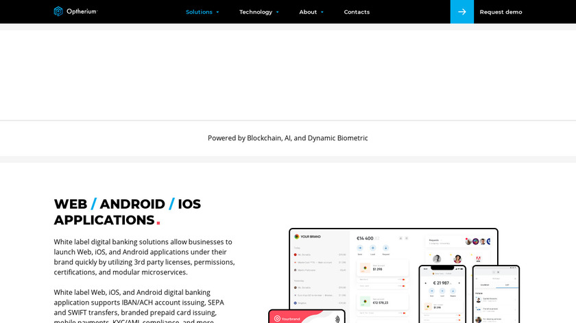 Optherium Landing Page