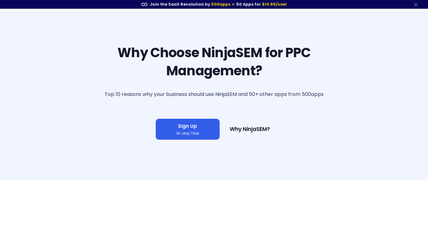 NinjaSEM Landing Page